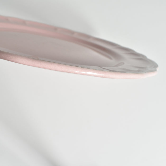 ヴィンテージプレート サラン 花リム ピンク C