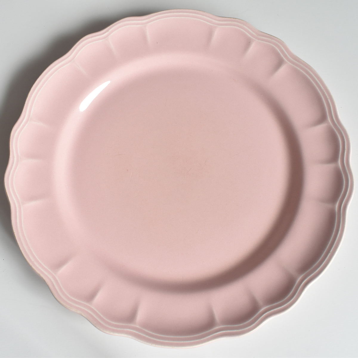 フランスヴィンテージ Varages France 花リム プレート 7枚セット