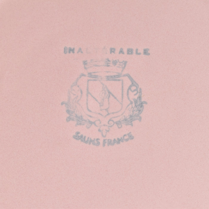 ヴィンテージプレート サラン 花リム ピンク D