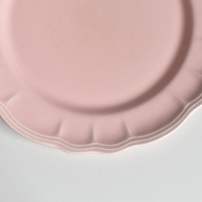 ヴィンテージプレート サラン 花リム ピンク D