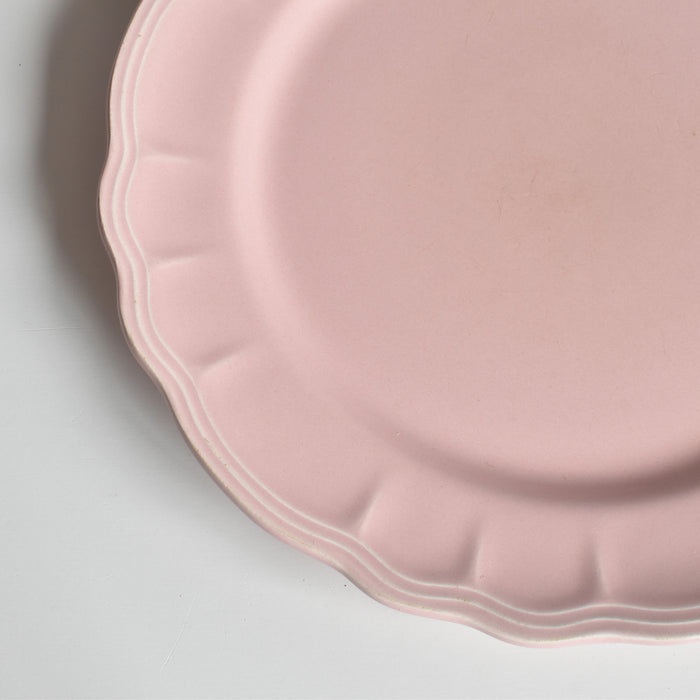 ヴィンテージプレート サラン 花リム ピンク D