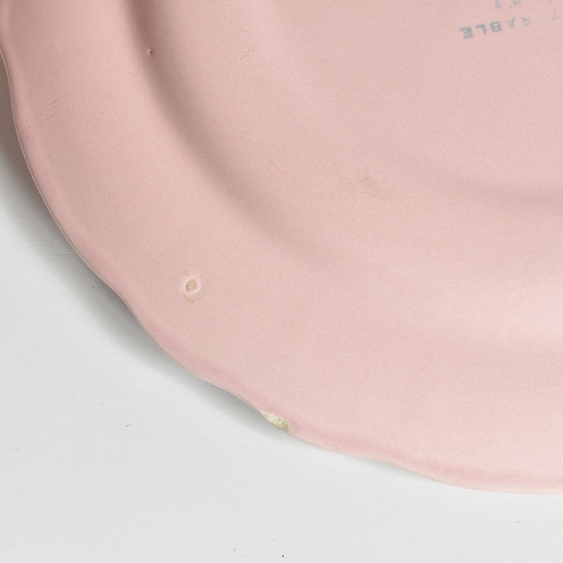 Vintage Plate Salins Petal Rim Pink E