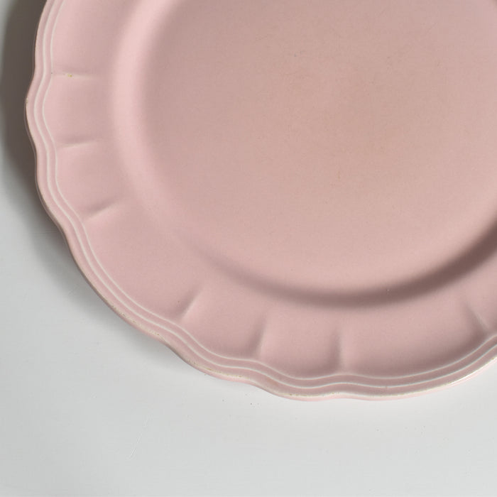 ヴィンテージプレート サラン 花リム ピンク F