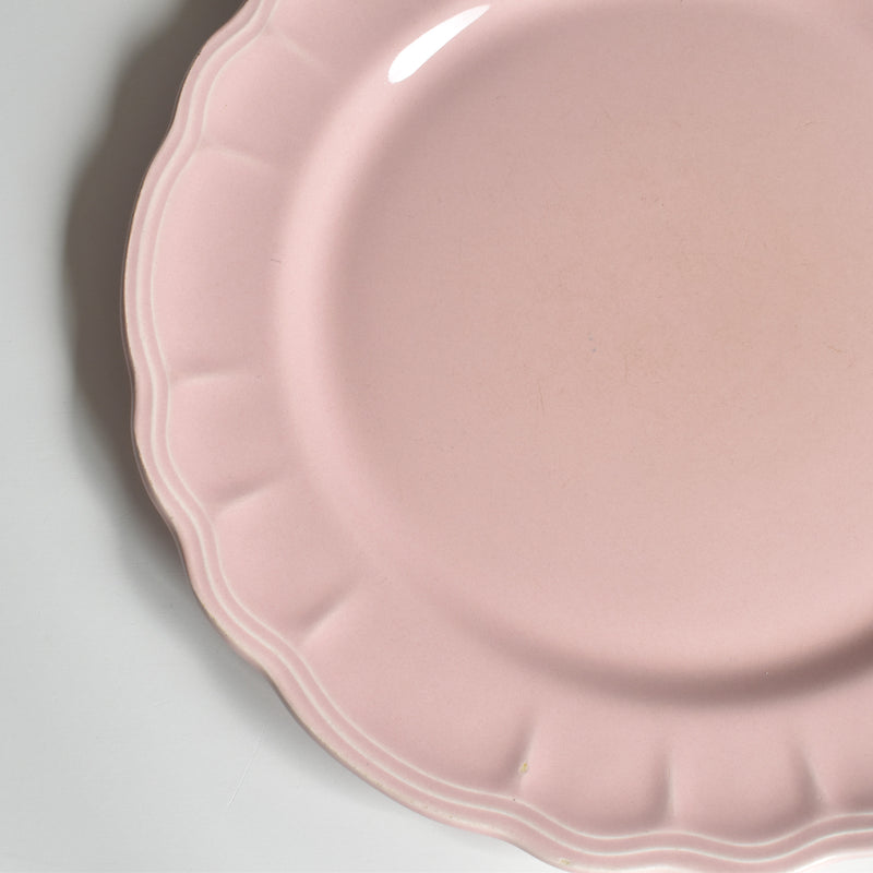 ヴィンテージプレート サラン 花リム ピンク F