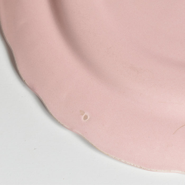 ヴィンテージプレート サラン 花リム ピンク F