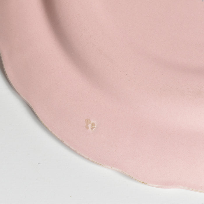 ヴィンテージプレート サラン 花リム ピンク F