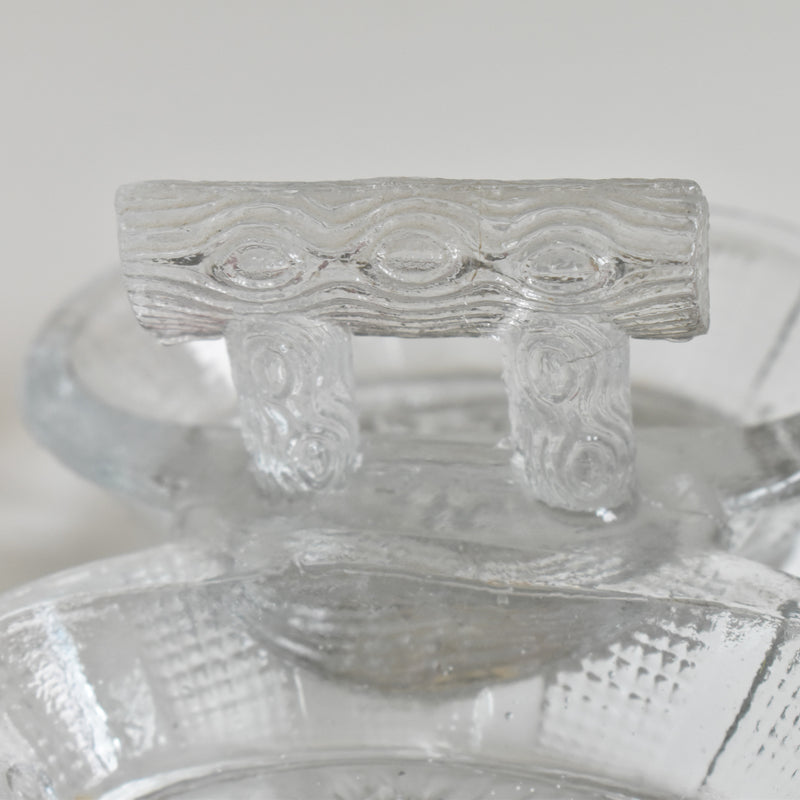 ヴィンテージ ソルト＆ペッパー プレスガラス A