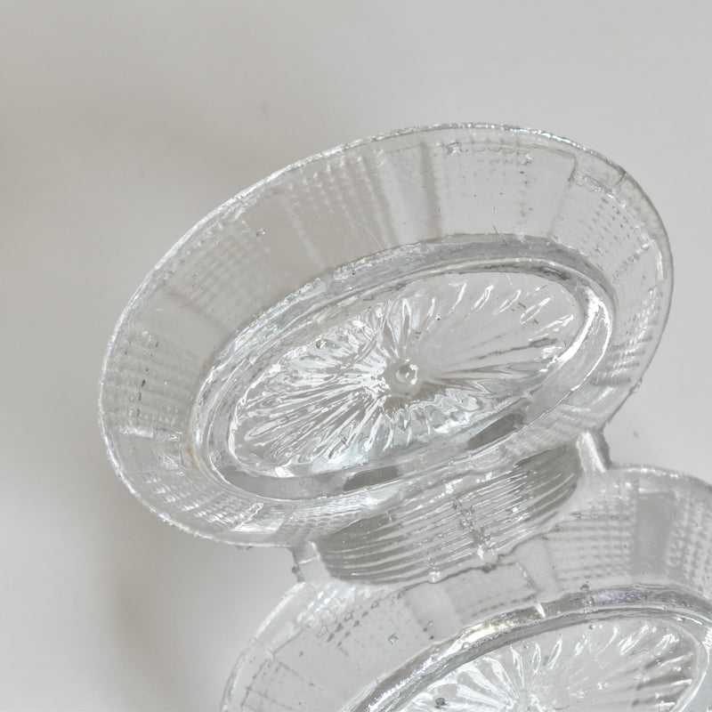 ヴィンテージ ソルト＆ペッパー プレスガラス A