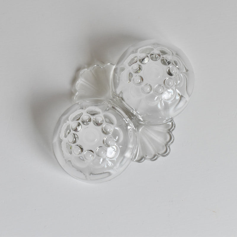 Vintage Salt & Pepper Pressed Glass B
