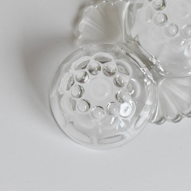 Vintage Salt & Pepper Pressed Glass B