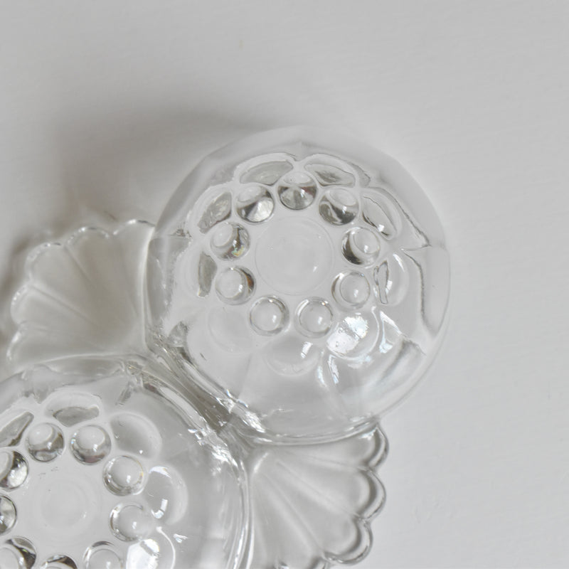 Vintage Salt & Pepper Pressed Glass B
