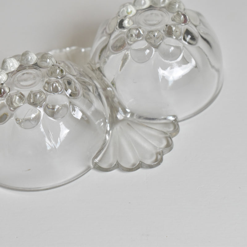 Vintage Salt & Pepper Pressed Glass B