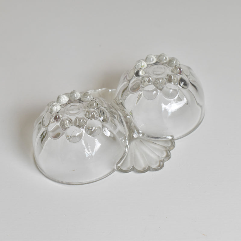 Vintage Salt & Pepper Pressed Glass B