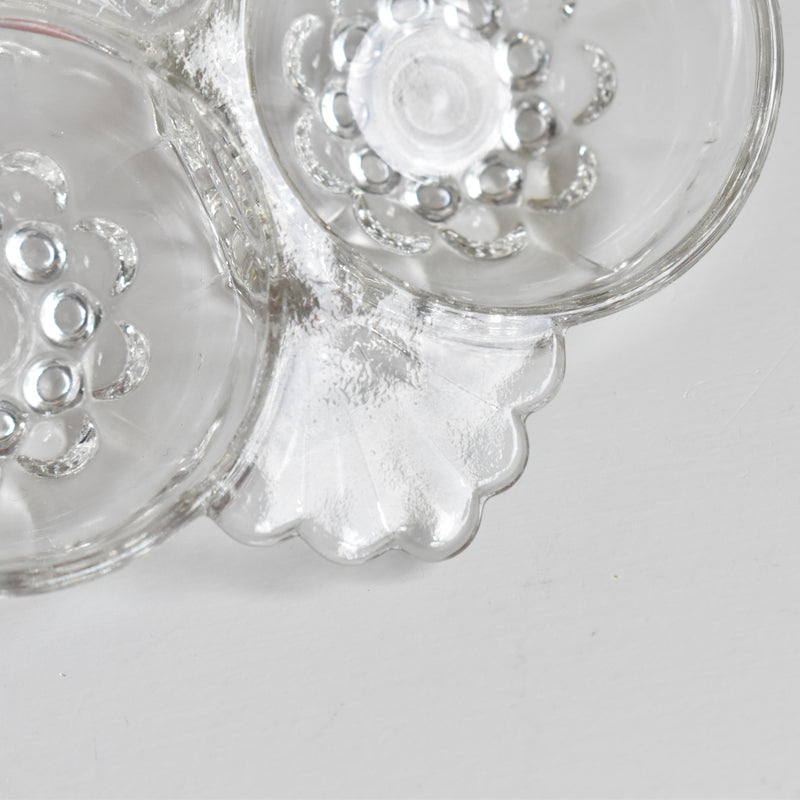 Vintage Salt & Pepper Pressed Glass B