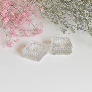 ヴィンテージ ソルト＆ペッパー プレスガラス C