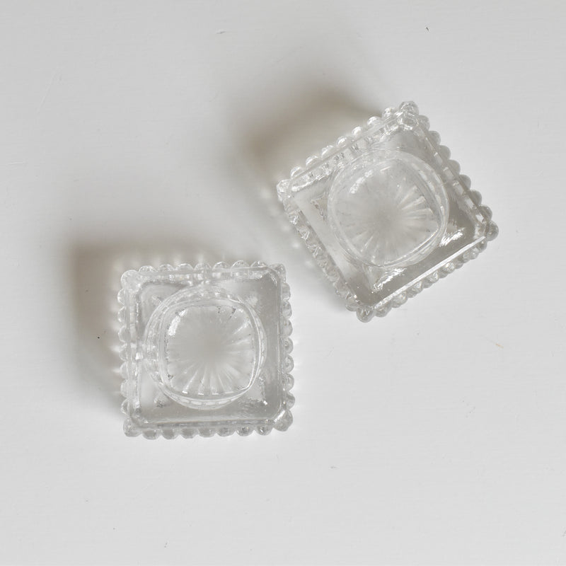ヴィンテージ ソルト＆ペッパー プレスガラス C