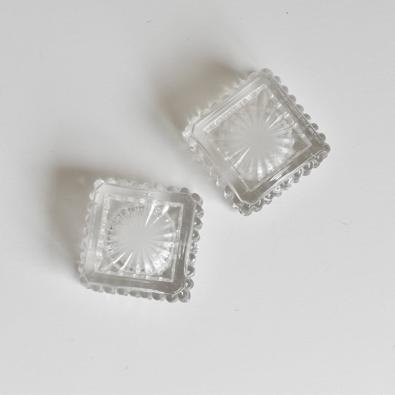 ヴィンテージ ソルト＆ペッパー プレスガラス C