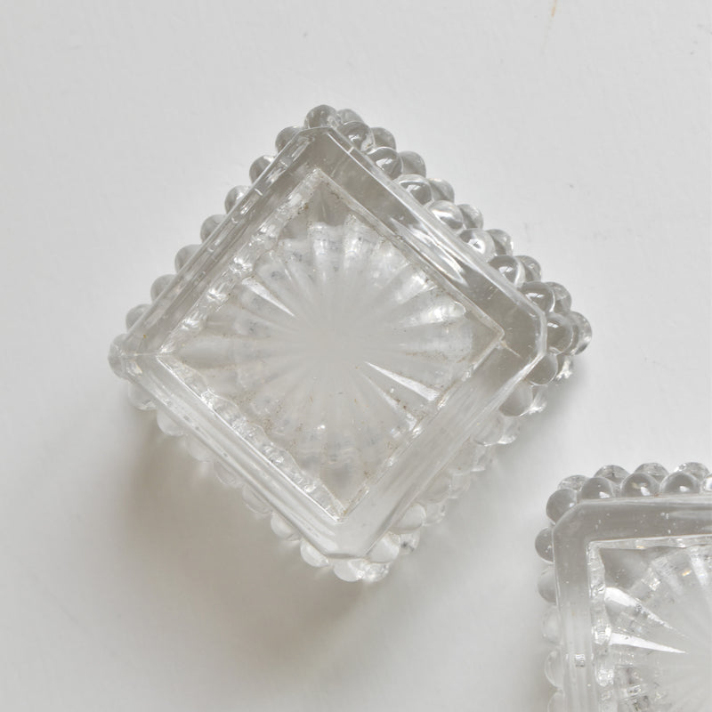 ヴィンテージ ソルト＆ペッパー プレスガラス C