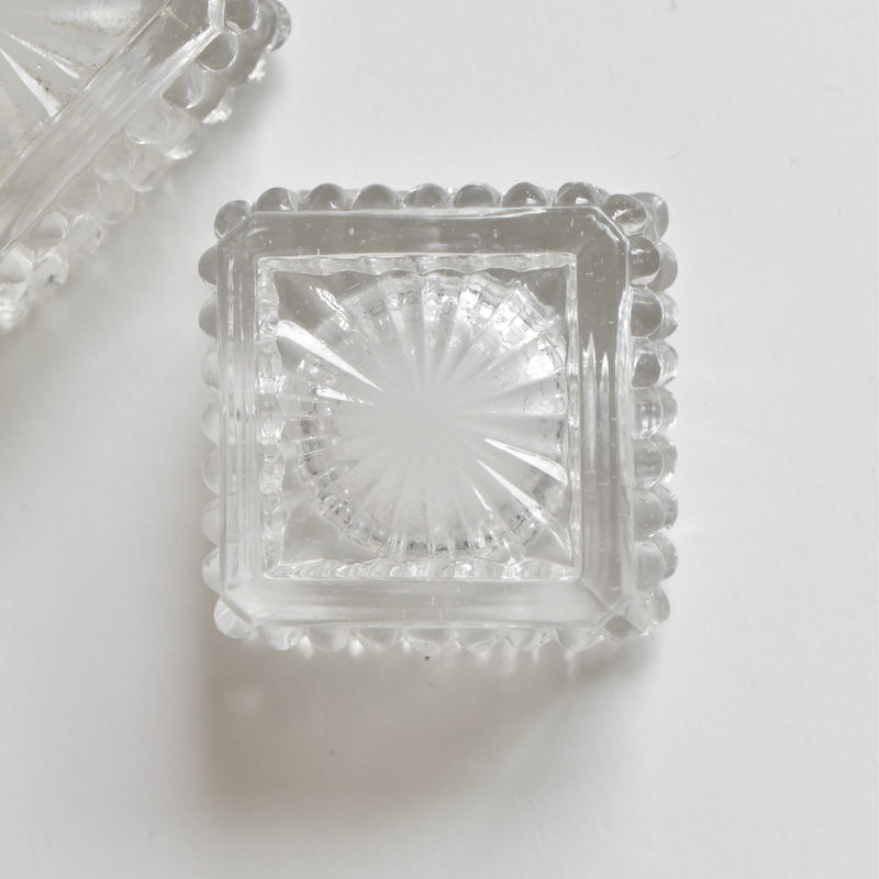 ヴィンテージ ソルト＆ペッパー プレスガラス C