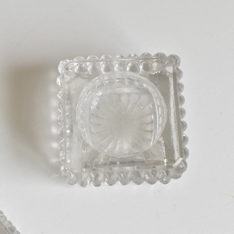 ヴィンテージ ソルト＆ペッパー プレスガラス C