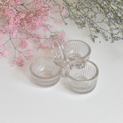 ヴィンテージ ソルト＆ペッパー プレスガラス OULLINS (ウーラン）