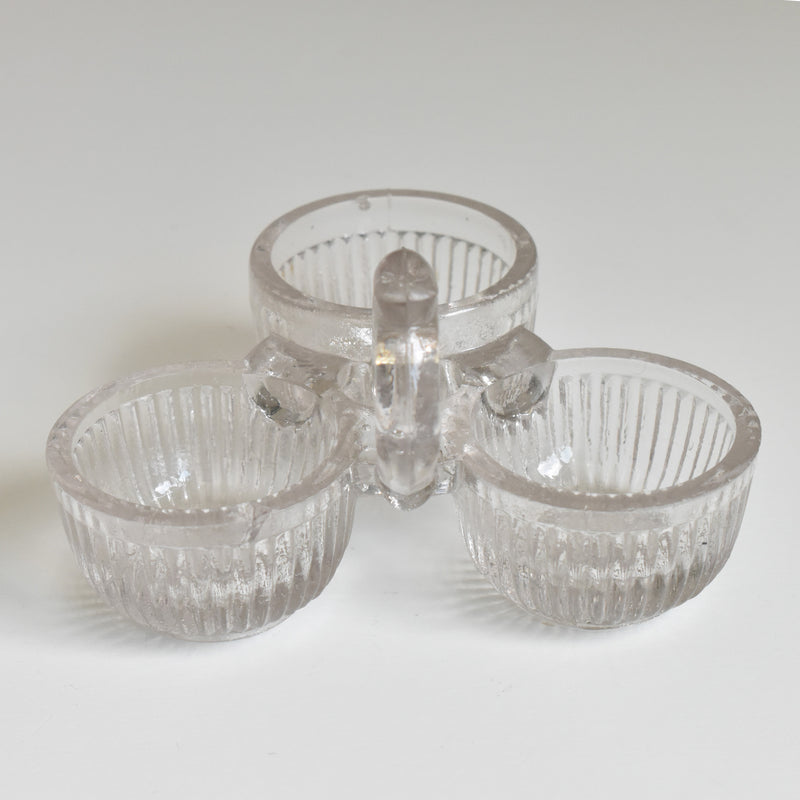 ヴィンテージ ソルト＆ペッパー プレスガラス OULLINS (ウーラン）