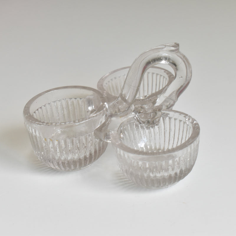 ヴィンテージ ソルト＆ペッパー プレスガラス OULLINS (ウーラン）