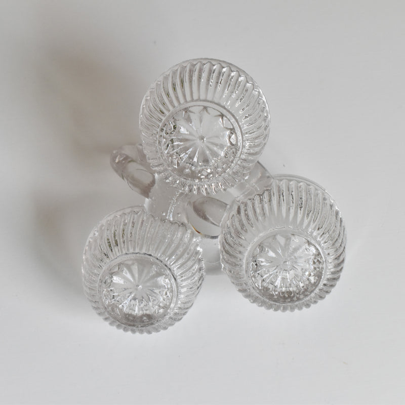 ヴィンテージ ソルト＆ペッパー プレスガラス OULLINS (ウーラン）