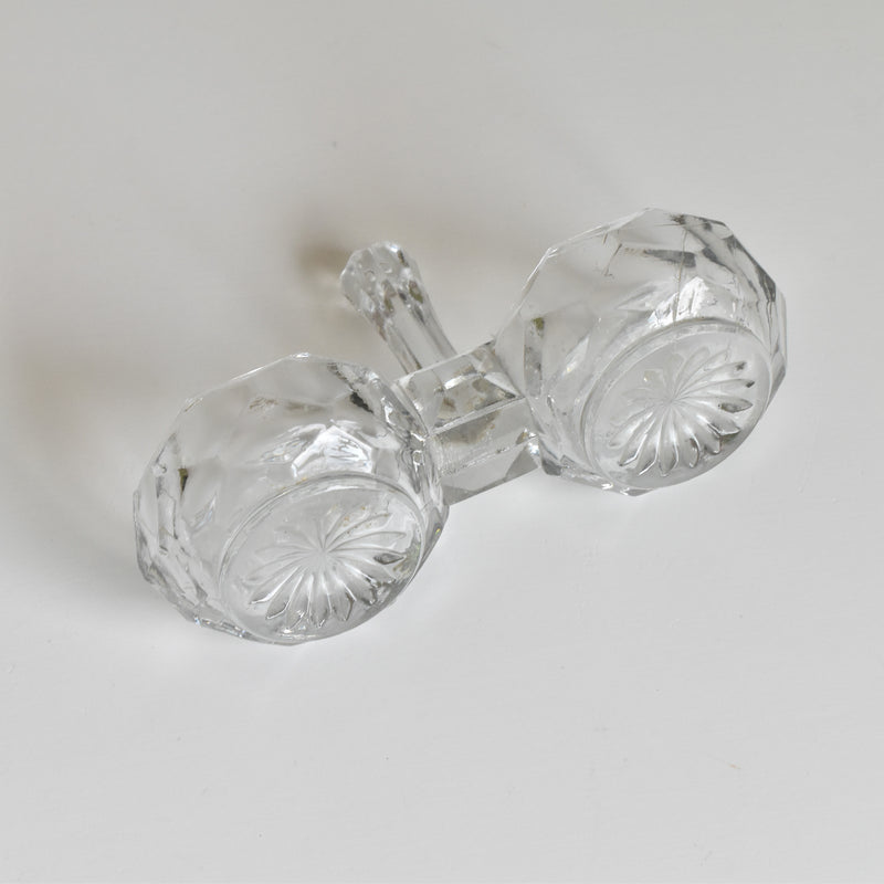 Vintage Salt & Pepper Shakers, Pressed Glass, PORTIEUX