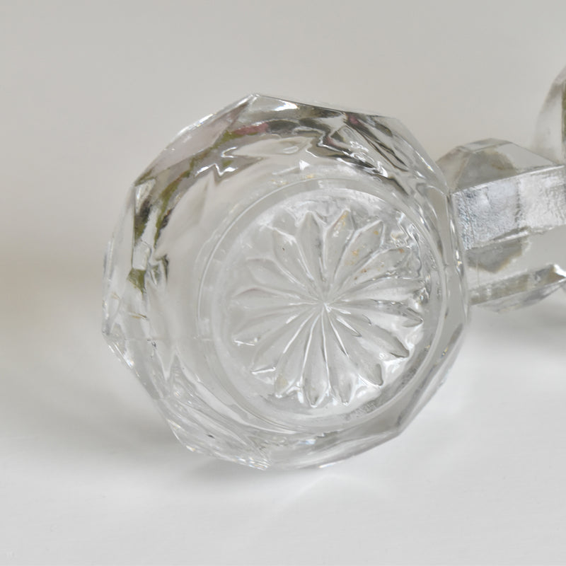 Vintage Salt & Pepper Shakers, Pressed Glass, PORTIEUX