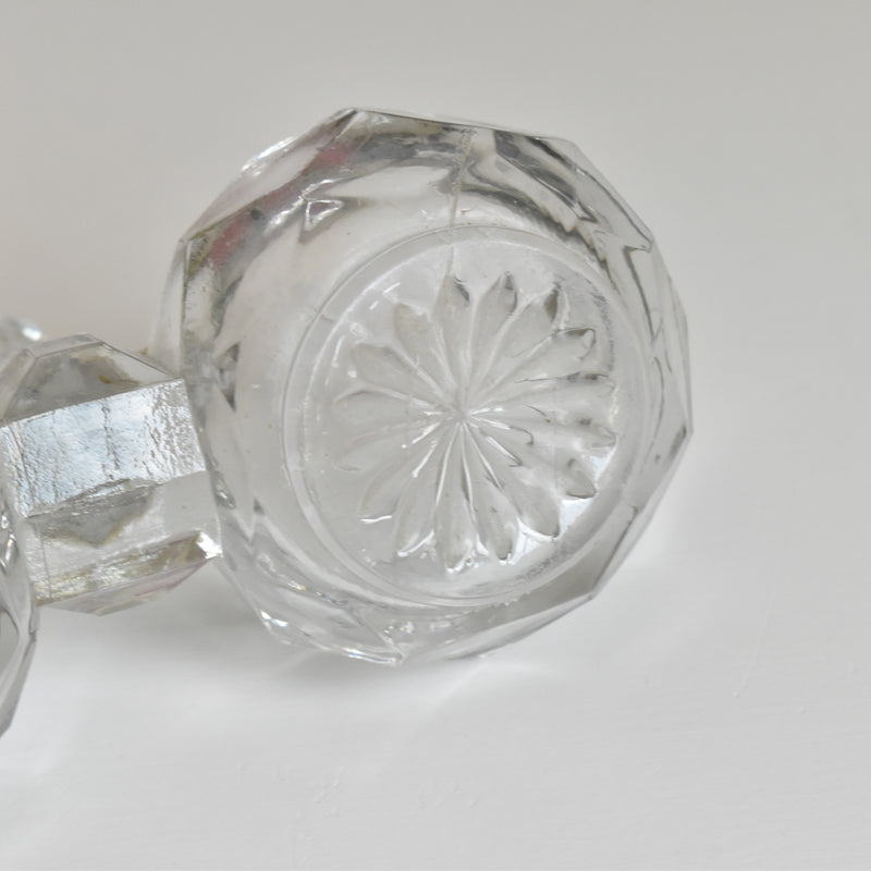 Vintage Salt & Pepper Shakers, Pressed Glass, PORTIEUX