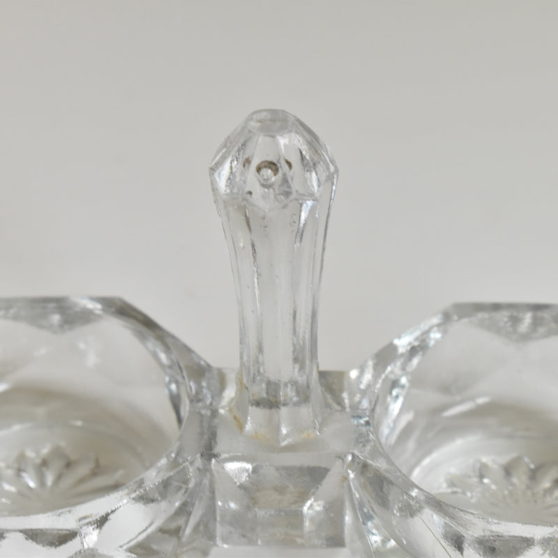 Vintage Salt & Pepper Shakers, Pressed Glass, PORTIEUX
