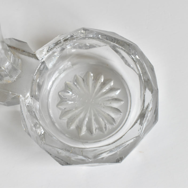 Vintage Salt & Pepper Shakers, Pressed Glass, PORTIEUX