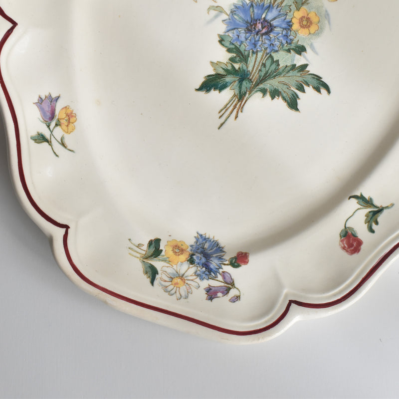 Vintage Oval Plate, Digoin & Sarreguemines, Agreste