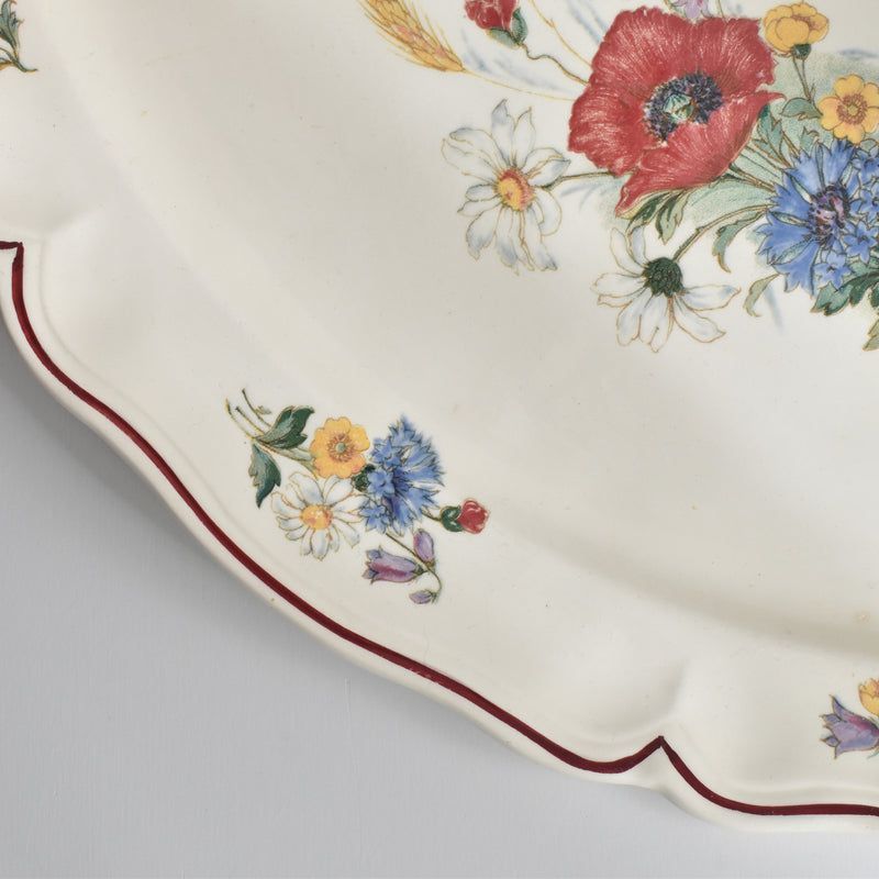 Vintage Oval Plate, Digoin & Sarreguemines, Agreste