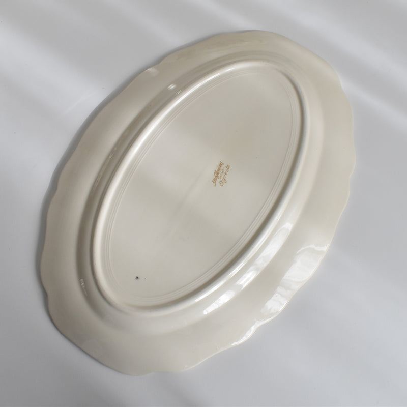 Vintage Oval Plate, Digoin & Sarreguemines, Agreste