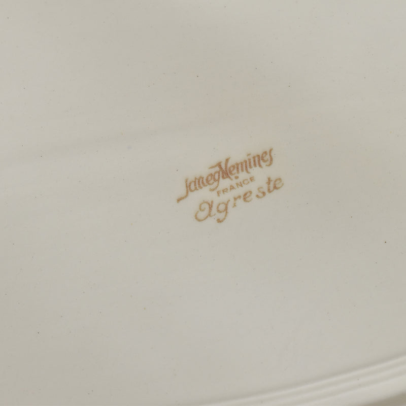 Vintage Oval Plate, Digoin & Sarreguemines, Agreste