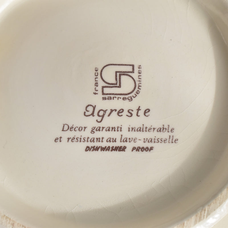 Vintage Small Salad Bowl Digoin & Sarreguemines Agreste