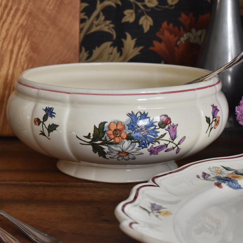 Vintage Small Salad Bowl Digoin & Sarreguemines Agreste