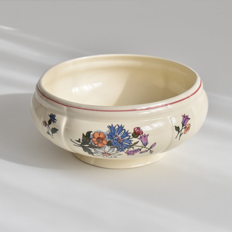 Vintage Small Salad Bowl Digoin & Sarreguemines Agreste