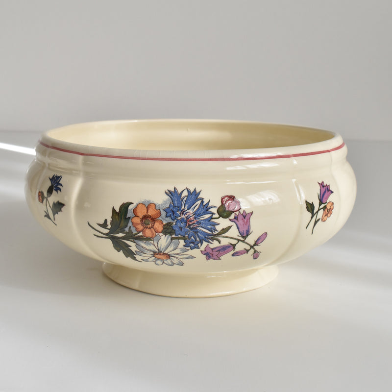 Vintage Small Salad Bowl Digoin & Sarreguemines Agreste