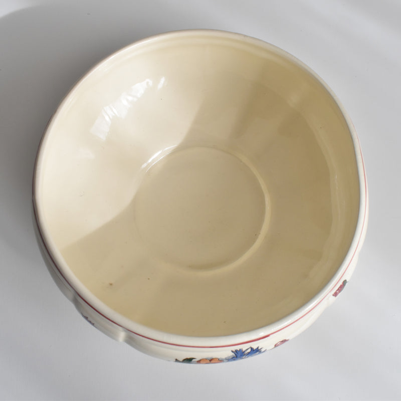 Vintage Small Salad Bowl Digoin & Sarreguemines Agreste