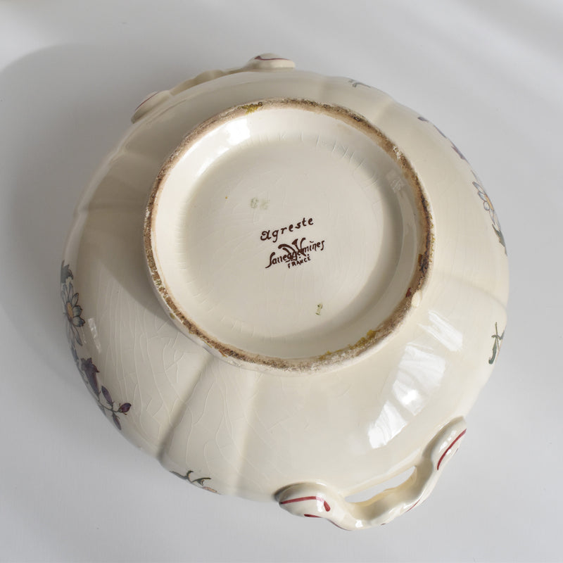 Vintage Small Soup Tureen (Vegetable Dish) Digoin & Sarreguemines Agreste