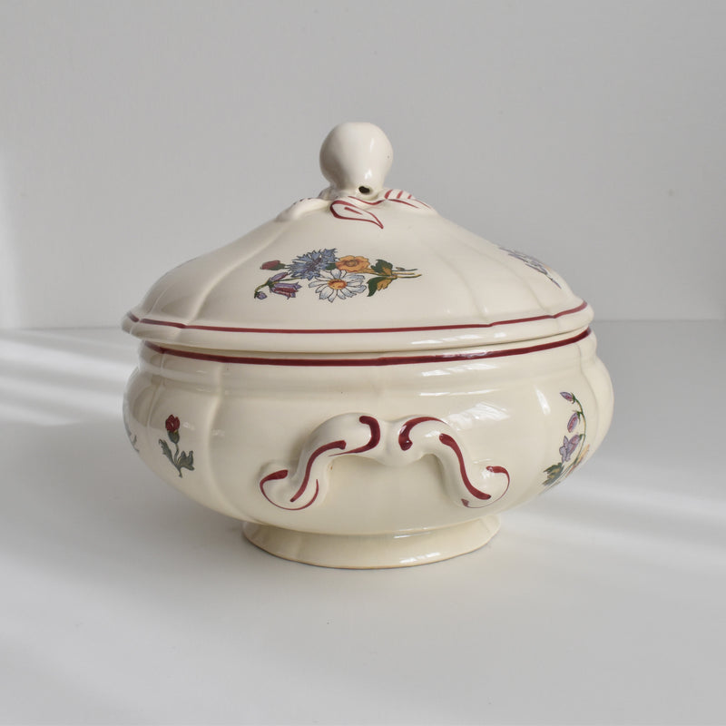 Vintage Small Soup Tureen (Vegetable Dish) Digoin & Sarreguemines Agreste