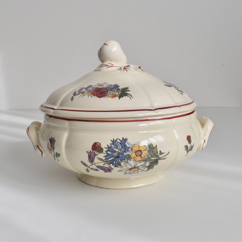 Vintage Small Soup Tureen (Vegetable Dish) Digoin & Sarreguemines Agreste