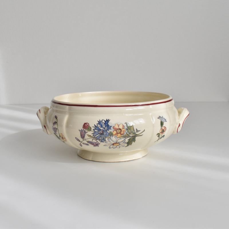 Vintage Small Soup Tureen (Vegetable Dish) Digoin & Sarreguemines Agreste