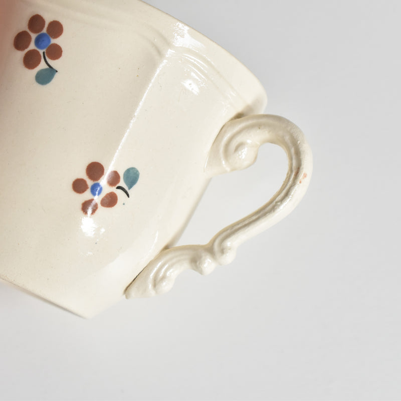 Vintage Cup & Saucer Digoin & Sarreguemines Arromanches 9210 A