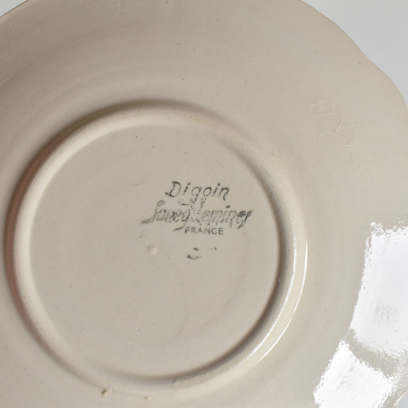 Vintage Cup & Saucer Digoin & Sarreguemines Arromanches 9210 A