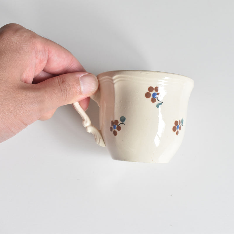 Vintage Cup & Saucer Digoin & Sarreguemines Arromanches 9210 B