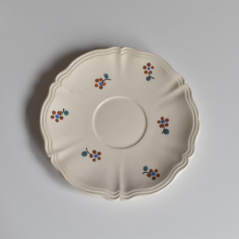 Vintage Cup & Saucer Digoin & Sarreguemines Arromanches 9210 B